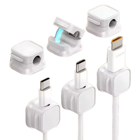 Organisateur de fil de câble de souris magnétique Clip de protection de câble de bureau Enrouleur de cordon Prise de rangée Fixe USB Support de ligne de charge Aimant