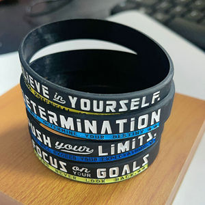Lot de 12 bracelets en silicone personnalisés pour le volley-ball chrétien, avec <span class=keywords><strong>citations</strong></span> sportives <span class=keywords><strong>motivantes</strong></span>, échantillon gratuit, vente en gros certifiée - Product Image 6