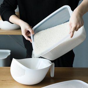 Wadah makanan plastik, 5.2/9.3/15.5L 3 ukuran, persiapan makan, wadah plastik, roti, teman, dispenser dengan tutup, wadah persiapan makanan dengan tutup - Product Image 3