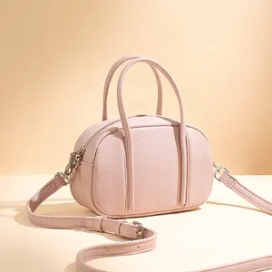 Phong Cách Mới Màu Rắn Vai Túi Điện Thoại Nhỏ Túi Đồng Xu Ví Dây Kéo Crossbody Túi Xách Cho Phụ Nữ