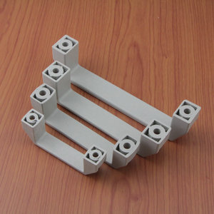 Gray Nylon Plastic Cabinet Door Handles Square Industrial Design Durable Furniture Handle - Product Image 2
