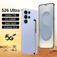 Nouveaux Téléphones Originaux 2025 S26 Ultra Smartphones 16 Go+1 To 5G Double SIM Déverrouillage Facial Android 15 Téléphone Mobile 5G