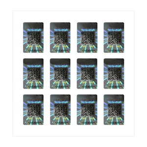 Label Hologram Kode QR Keamanan Tinggi Kustomisasi Anti-Pemalsuan Stiker Hologram QR yang Dapat Dijejak - Product Image 2