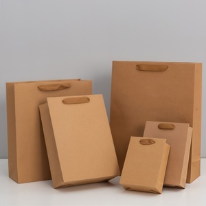 Sacchetti di Carta Kraft Personalizzati all'Ingrosso, Nuovo Design <span class=keywords><strong>con</strong></span> <span class=keywords><strong>Nome</strong></span> del Marchio, Riciclabili ed Ecologici, Prodotti in Cina <span class=keywords><strong>con</strong></span> il Tuo Logo - Product Image 2