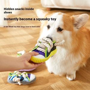 Ciabatte in cotone mimetiche color caramella per animali domestici pantofole vocali per cani giocattolo interattivo resistente ai morsi - Product Image 2