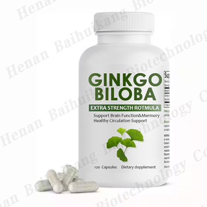 Viên nang chiết xuất Ginkgo Biloba chất lượng cao, bổ sung hỗ trợ trí nhớ, cường độ cao, hỗ trợ chức năng não bộ & sự tỉnh táo tinh thần - Product Image 1