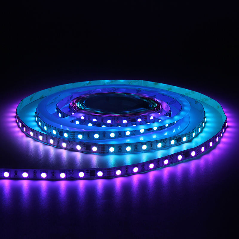 Pixel 5050 60D Addressable RGB Magic DC 5V Running RGBW LED Strip With Controller
