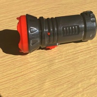 Lampe de poche led extérieure forte lumière multi-fonctionnelle feu maison contrôle des inondations rechargeable mini lampe de poche festive rouge