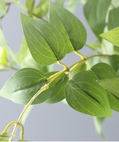 Feuilles de Ficus Artificielles Haute Qualité à Longues Tiges, Toucher Réel, pour Décoration de Table Mariage, Maison, Fête