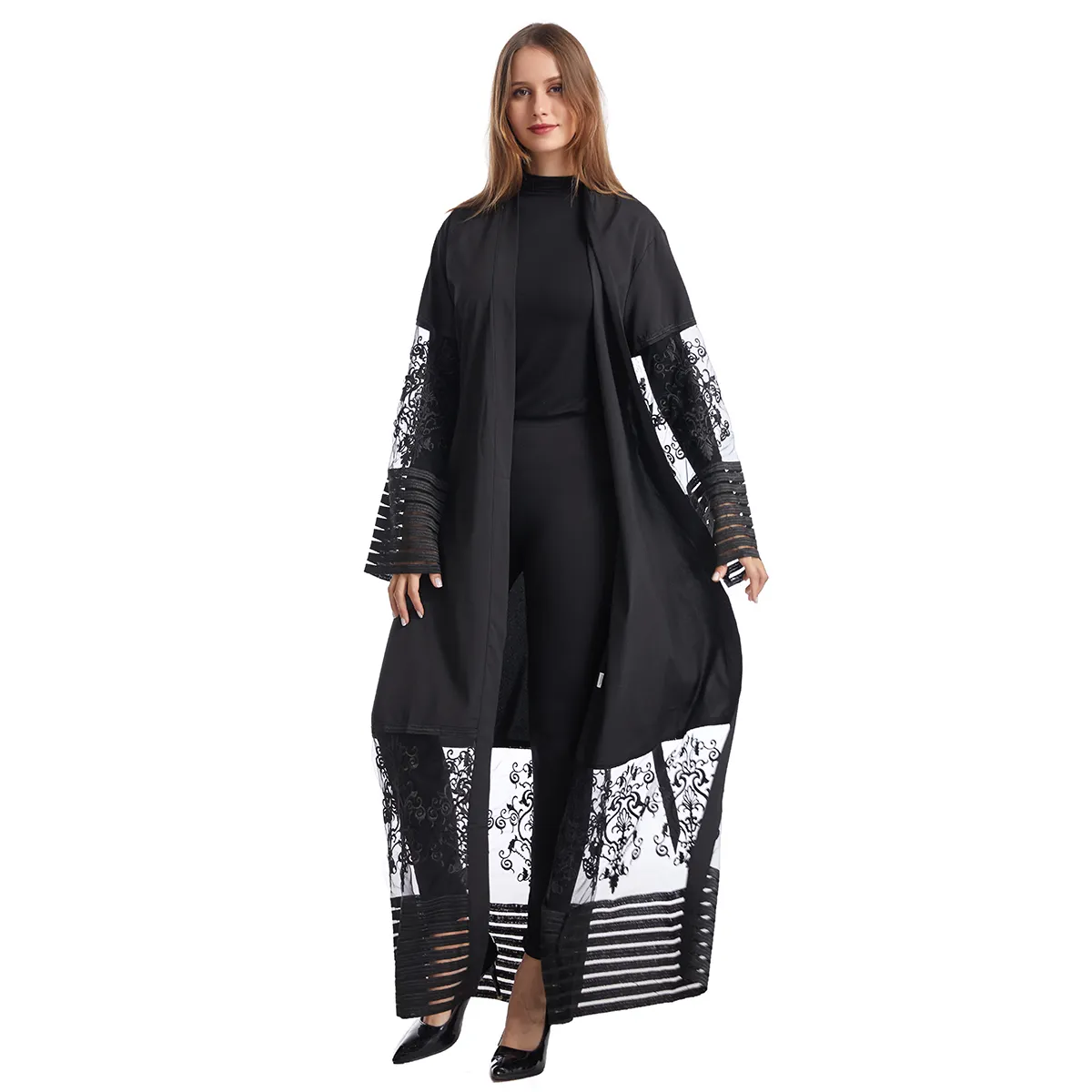Buena venta de mujeres musulmanas de lujo Estambul moda oración turco Turki negro jilbab ropa abaya Dubai mujeres vestido musulmán