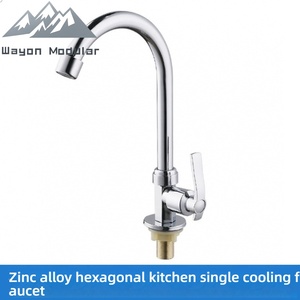 Robinet <span class=keywords><strong>de</strong></span> <span class=keywords><strong>cuisine</strong></span> Wayon en acier inoxydable <span class=keywords><strong>de</strong></span> qualité supérieure, levier unique, bec haut, design moderne pour villa et hôtel - Product Image 2