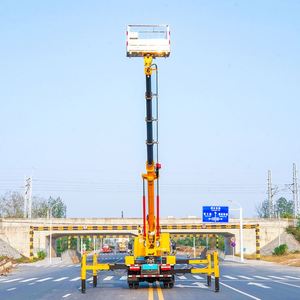 โรงงานขายรถกระเช้าไฟฟ้าติดรถบรรทุก Dongfeng 28 เมตร แบบแขนยืดหดได้ 5 ท่อน - Product Image 5