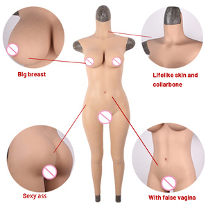 Combinaison intégrale pour femme Eta Drag Queen, faux buste en silicone, faux vagin, sous-vêtements, combinaison intégrale en silicone, vêtements de travestissement - Product Image 4