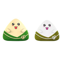 Veilleuse Zongzi en silicone, lumière tactile, cadeau pour le Festival du Bateau Dragon, protection oculaire, LED à trois modes, réglable et dimmable, géométrique, nouveauté
