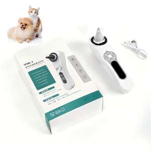 Appareil portable de nettoyage des oreilles pour animaux de compagnie, outil rechargeable d'irrigation du conduit auditif pour le soin des oreilles des chiens et des chats - Product Image 1