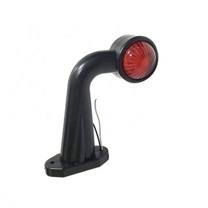 Kép màu đỏ + trắng LED cuống bên ánh sáng 90 độ không thấm nước Xe tải Trailer 10-30V vị trí chỉ số đèn - Product Image 6