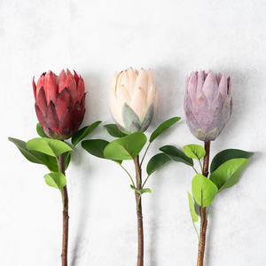 Fleurs artificielles en soie de qualité supérieure, grandes fleurs de Protea, décorations pour lieux de mariage, ornements pour salon, arrangements floraux - Product Image 6