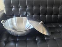 Poêle de cuisson multifonctionnelle en aluminium moulé sous pression antiadhésive de haute qualité 40 cm avec couvercle, modèle 2026