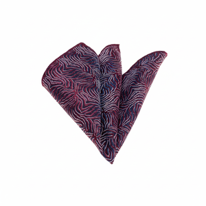 Claret Red Navy Blue Sand Patterned Design Pocket Neck Handkerchief <b>Square</b> Scarf & Handkerchiefs Textile Weaving Men's Adult - Product Image 2
