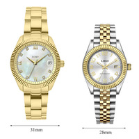 Montre pour femmes SINOBI, luxe, mode, carrée, lumineuse, étanche, date, acier inoxydable, quartz
