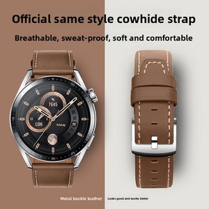 Correa de reloj deportiva de cuero para <span class=keywords><strong>GT3</strong></span>/4/5/6 Watch3/4/5/6 <span class=keywords><strong>Pro</strong></span> y FIT con liberación rápida - Product Image 2