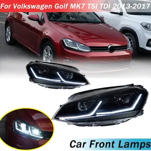 ไฟหน้า StarNav สำหรับรถ Golf MK7 TSI TDI ปี 2013-2017 พร้อมไฟ LED ไหลตามทิศทางการเลี้ยวแบบไดนามิก ชุดแต่ง BodyKit - Product Image 5