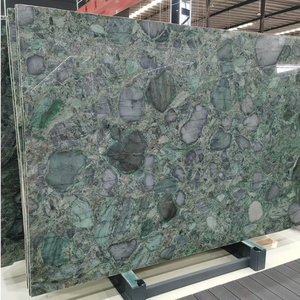 Losa Decorativa de Cuarcita Verde Paladio de Lujo Única, Superficie Pulida, Fondo de Pared para <span class=keywords><strong>Hotel</strong></span> y Hogar, Encimera de Cocina - Product Image 4