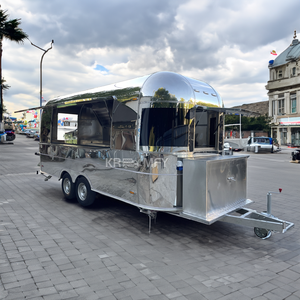 Remolque Rápido para Caravana de Acero Inoxidable con Cocina, Carrito de Café Estilo Vintage, Barra Exterior, Quiosco, Camioneta Móvil de Comida para Catering - Product Image 2