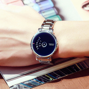 Montre pour homme de style coréen à la mode avec cadran rotatif et bracelet en acier - Product Image 6