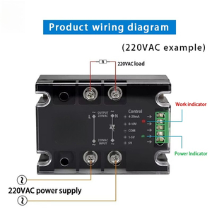 Regulador de Voltaje de Estado Sólido Monofásico Mejorado de 40A, Relé de 220V 380V, Módulo Estabilizador de Voltaje SSR, 4-20MA 0-10V 0-5V DTY - Product Image 2