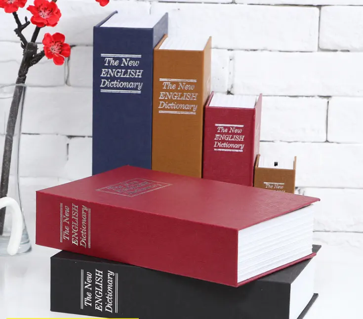 제조 업체 직접 크리 에이 티브 영어 사전 책 저장 및 안전 상자 컬렉션