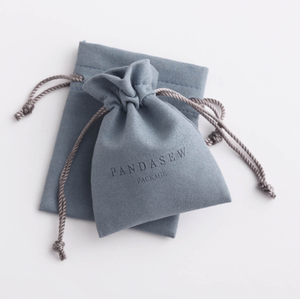 Enveloppe en velours avec cordon de serrage de luxe personnalisée, sac d'emballage de cadeaux pour montre et bijoux, pochette à bijoux en microfibre avec logo - Product Image 1