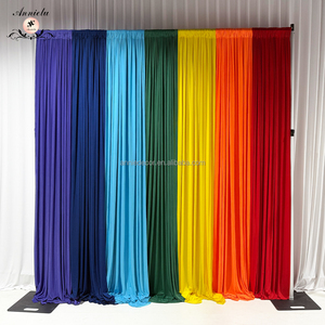Hiện Đại Đầy Màu Sắc 4 Cách Căng Polyester Spandex Rèm <span class=keywords><strong>Backdrop</strong></span> Bảng Điều Chỉnh Ống Và Màn Cho Đám Cưới Tổ Chức Sự Kiện Đảng Trang Trí Sân Khấu - Product Image 2