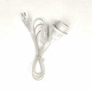 Hagood - <span class=keywords><strong>Cable</strong></span> de Interruptor Transparente de 1.8 Metros, 304 303, <span class=keywords><strong>Portalámparas</strong></span> E27/E14, <span class=keywords><strong>Enchufe</strong></span> EU/US, Adaptador de Ahorro de Energía, <span class=keywords><strong>Portalámparas</strong></span> - Product Image 5