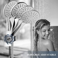 Support mural à adhésif pour douche, accessoires de douche, support de douche à main réglable pour support de pomme