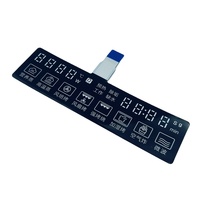 Panel Keypad Membran Sentuh Kapasitif Sirkuit Fleksibel Kustom, Struktur Tahan Air, Bersertifikasi ISO9001 ROHS untuk Rumah