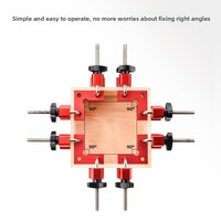 Pince d'angle 90° en alliage d'aluminium pour mini-planches, fixation auxiliaire de positionnement pour le travail du bois, modèle de jointeur de panneaux
