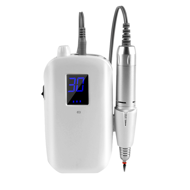 30000rpm Portable Electric Nail Drill Professional Portable Cordless Rechargeable Electric Nail Drill With Battery