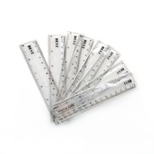 Règle en plastique transparente double face de 15 cm pour étudiants, personnalisable avec logo - Product Image 4
