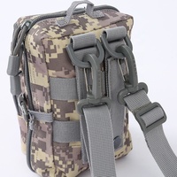 Tactique Mini 3P MOLLE Sac À Dos Extérieur Grande Fermeture Éclair Polyester Pochette Pour Téléphone Portable Multifonctionnel EDC Outil Utilitaire Sac Mochila