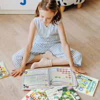 Libro de aprendizaje Wipe-Clean de letras minúsculas para preescolar