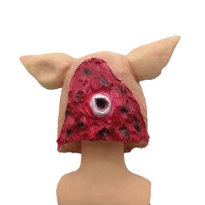 หน้ากากฮาโลวีนสำหรับผู้ใหญ่หน้ากากหมูเนื้อน้ำยางชั่วร้ายหน้ากากสยองขวัญ - Product Image 5