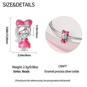 <b>Cute</b> boy and girl pendant beaded jewelry accessories <b>bracelets</b>, creative gift accessories - Product Image 6