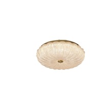 Lustre moderne de luxe en métal LED avec couvercle en verre, luminaire de plafond minimaliste à montage en surface, IP44 AC pour chambre à coucher, bureau