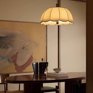 Vintage American <b>Style</b> Pendant Light Round E26 LED Single <b>Head</b> Chandelier For Home Dining Room Bedroom Lighting - Product Image 1
