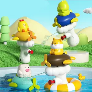 KUNYANG regalo promozionale cartone animato in plastica per esterni portatile portatile bagno doccia gioco per bambini bambini mini pistola ad acqua giocattolo per bambini