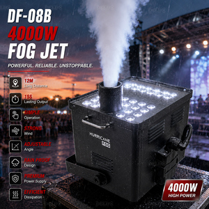 DELIFX Machine à Brouillard Professionnelle de Scène 4000W à LED, Effet Super Ouragan Sans CO2, Jet de Brouillard Ascendant pour Stades - Product Image 1