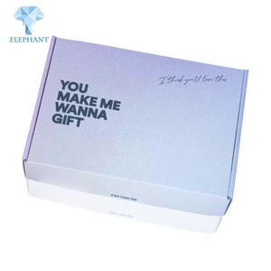 Custom Logo <b>Large</b> Small Paper White Luxury Mailer Mailing Shipping Packaging Box - Product Image 1