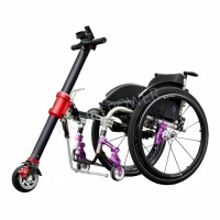 Kit de conversion de fauteuil roulant manuel en vélo électrique avec moteur 350W pour fauteuil roulant, vente en gros