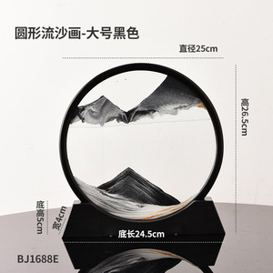 Sandscape Verre <span class=keywords><strong>de</strong></span> <span class=keywords><strong>sable</strong></span> mouvant profond 3D, Sablier liquide, Art déco, Couleur personnalisable, <span class=keywords><strong>Décoration</strong></span> d'intérieur pour anniversaire - Product Image 3